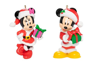 Kurt Adler -  Set 2 Mickey & Minnie - Addobbo Albero