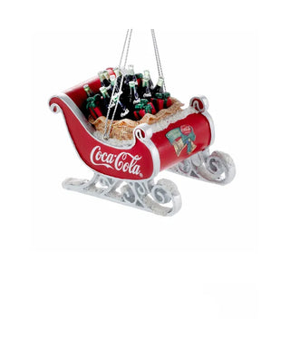 Kurt Adler - Coca-Cola® Ornamento per slitta