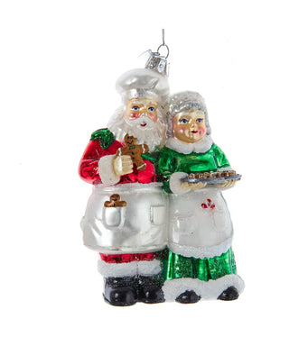 Kurt Adler - Noble Gems Glass Mr & Mrs Santa - Addobbo Albero