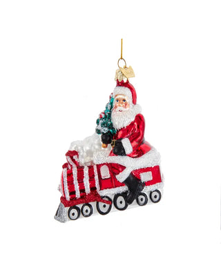 Kurt Adler - Noble Gems Glass Peppermint Santa - Addobbo Albero