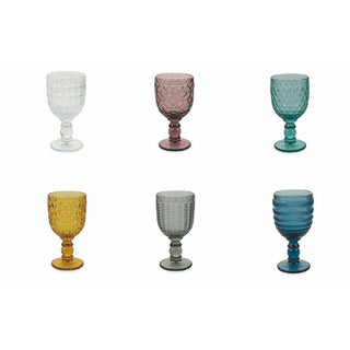 Villa D'Este - Set 6 Calici Vino Geometrie