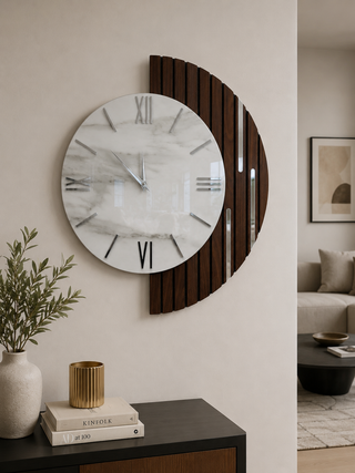 TulinoHome - Orologio Luna Marble