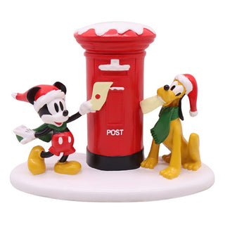 Kurt Adler - Statua Mailbox Mickey & Pluto