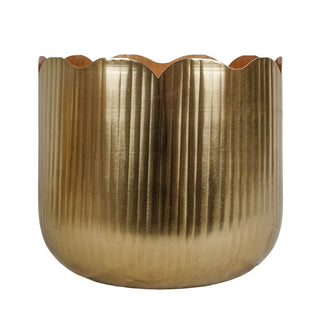 Stilè - Vaso in metallo oro