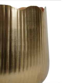 Stilè - Vaso in metallo oro