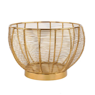 Stilè - Centri tavola decorativo in alluminio oro