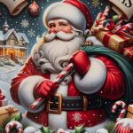 Le stelle - Vassoio Natalizio melamina babbo natale